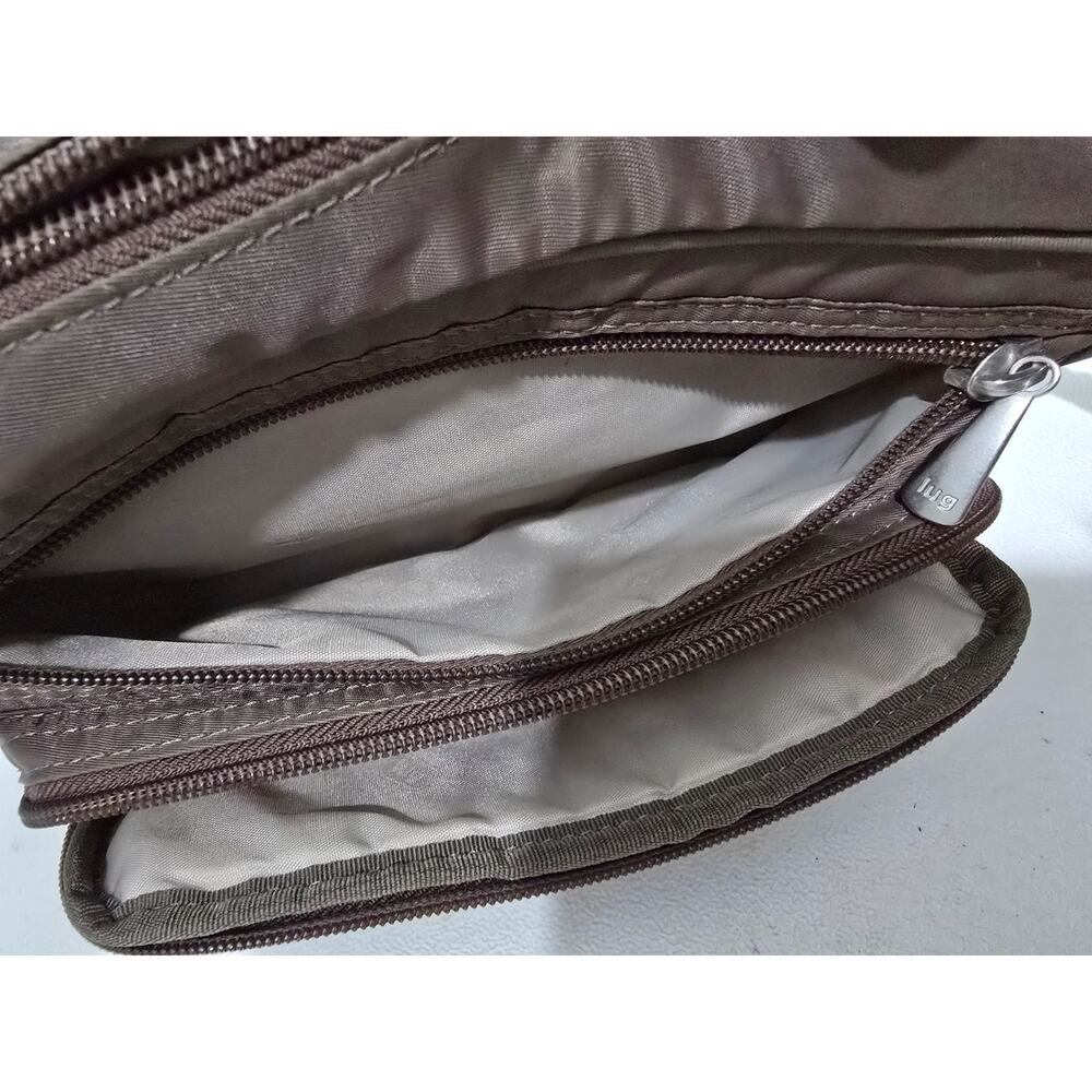 Lug Carousel Crossbody Bag Purse RFID Taupe Quilted - Picture 14 of 16